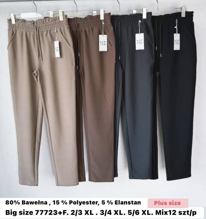 Spodnie duże rozmiary damskie Roz 2XL-6XL, Mix Kolor Paczka 12 szt